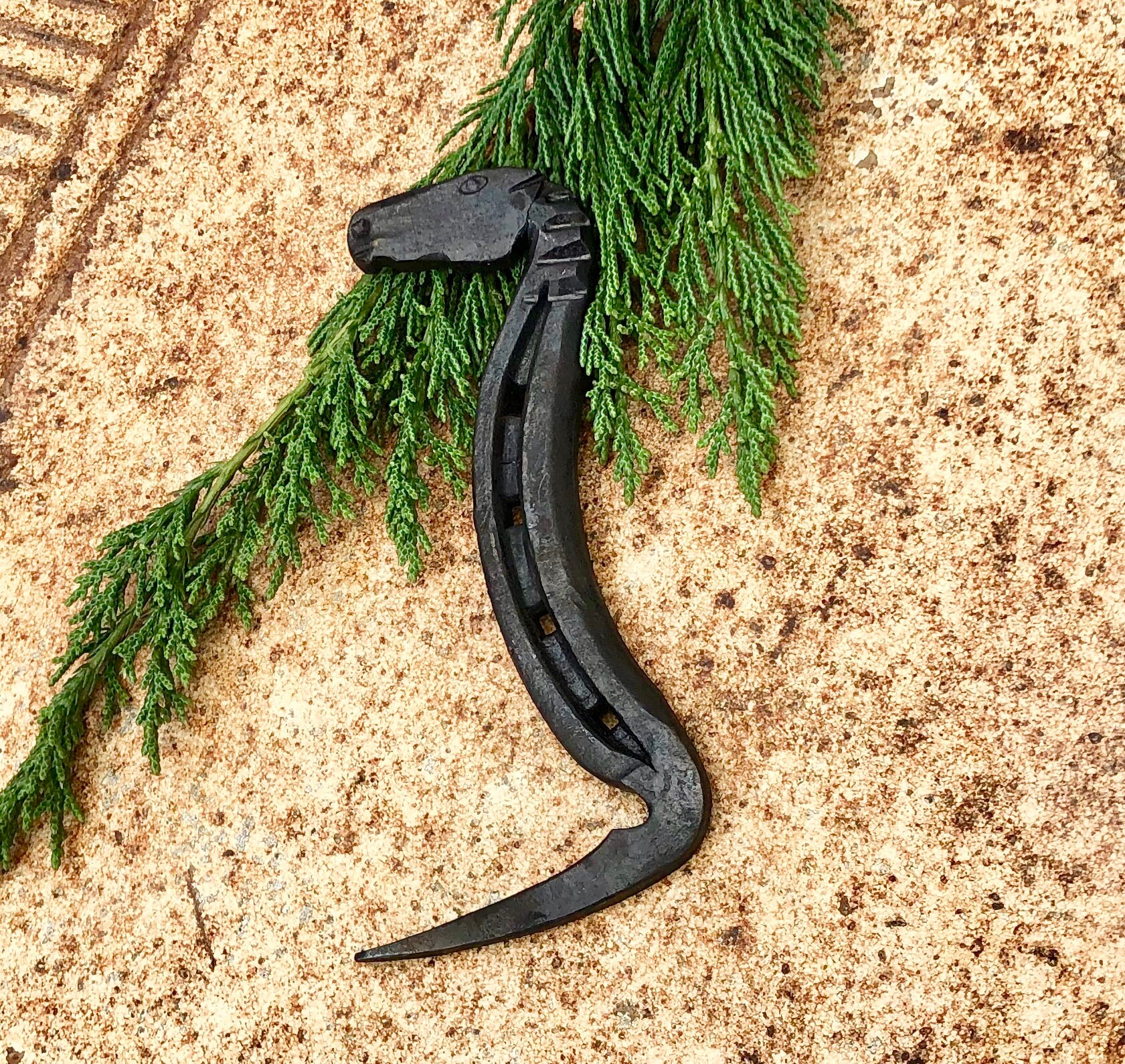 Hand Hoof Pick 34 ,made from a Horse Shoe