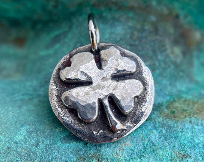 Four Leaf Clover Pendant, Good Luck Charm