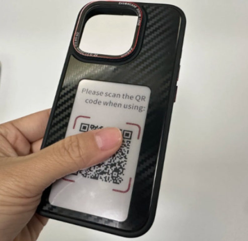 Custodia per cellulare NFC nera, proiezione di immagini digitali, custodia protettiva, compatibile per iPhone, a prova di caduta, iPhone 13, 13 Pro, 14, 14 Pro, 15, 15 Pro immagine 5