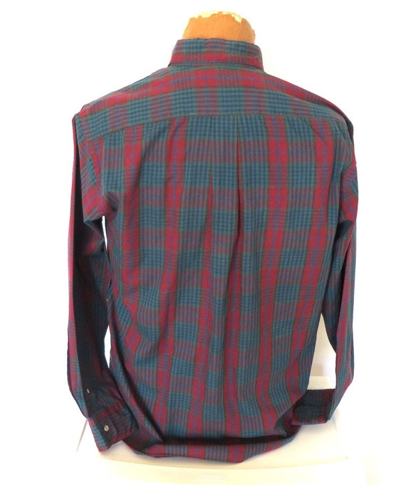 100%本物 21Winter【Dior】CHEMISE A 半袖 シャツ COURTES MANCHES シャツ Christian Dior Plaid Shirt Sz.L Mens Maroon/Blue1970'… - Gem