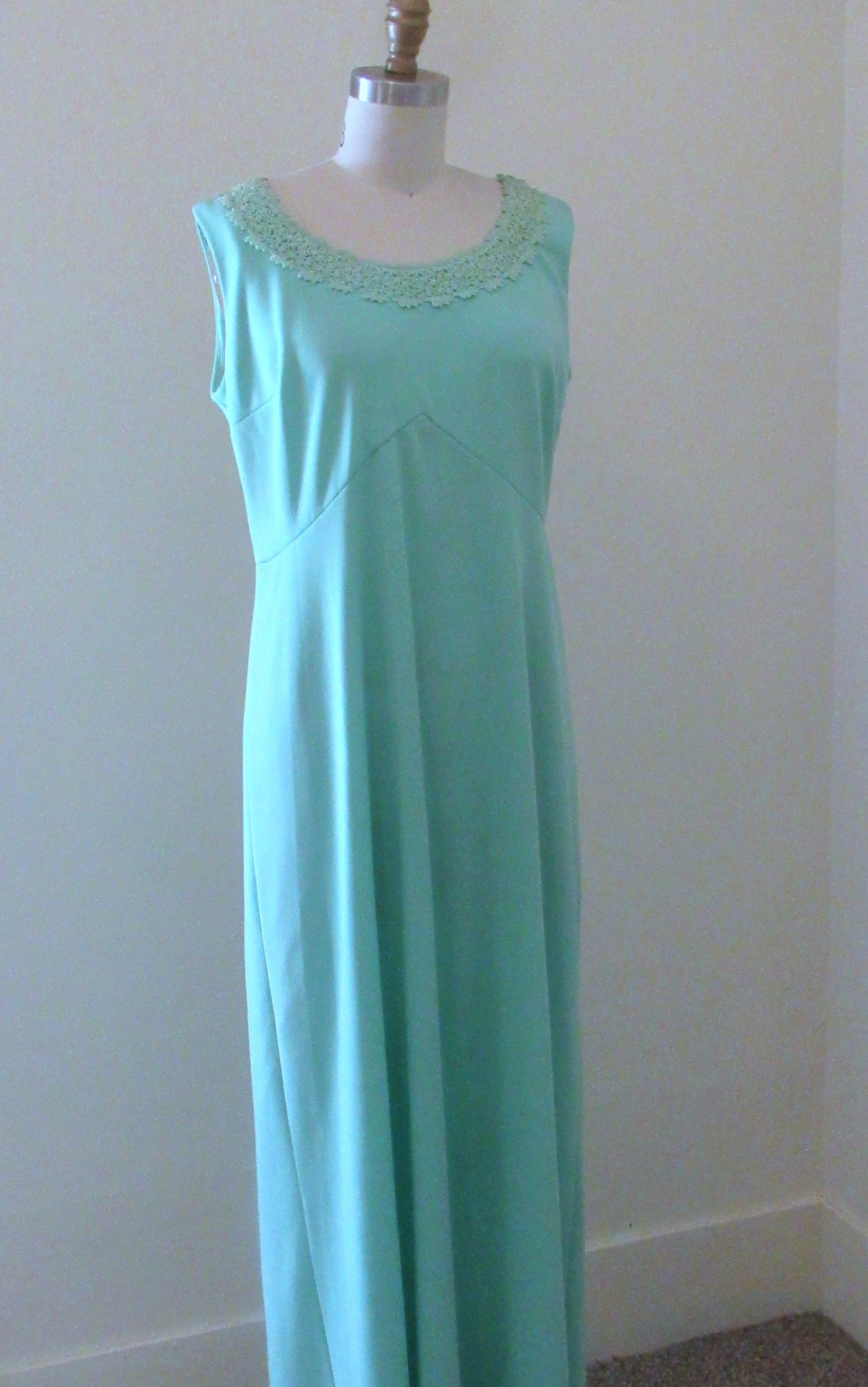 70's Plus Size Maxi Dress1970s Boho Dress Sz 16.5 Mint | Etsy