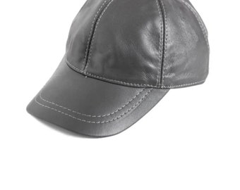 baseball cap Original leather Leather hat