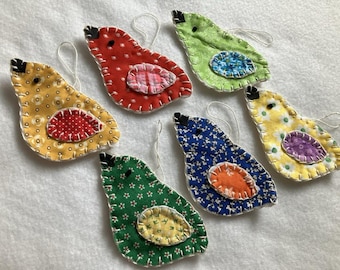 Primitive Penny Rug Vintage Button Ornament Applique Bowl Fillers
