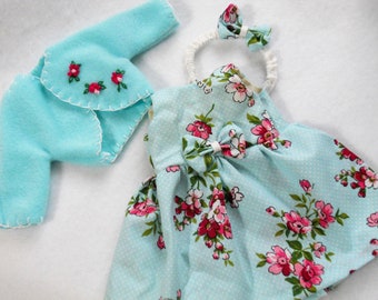Choice of Doll Dress and Coat Made to Fit 14.5" Doll, 10" Ann Estelle Betsy McCall 8" Ginny Toni P90