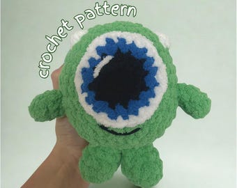 Mike Wazowski - Beginner Crochet Pattern