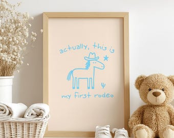 Cowboy Nursery Print: Rustic Western Baby Room Decor (Digital Download)