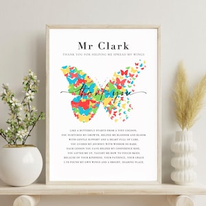 Regalo de agradecimiento para el maestro - Cita inspiradora - Fin de año personalizado - Regalo de agradecimiento - Regalo para el maestro - Regalo para el tutor