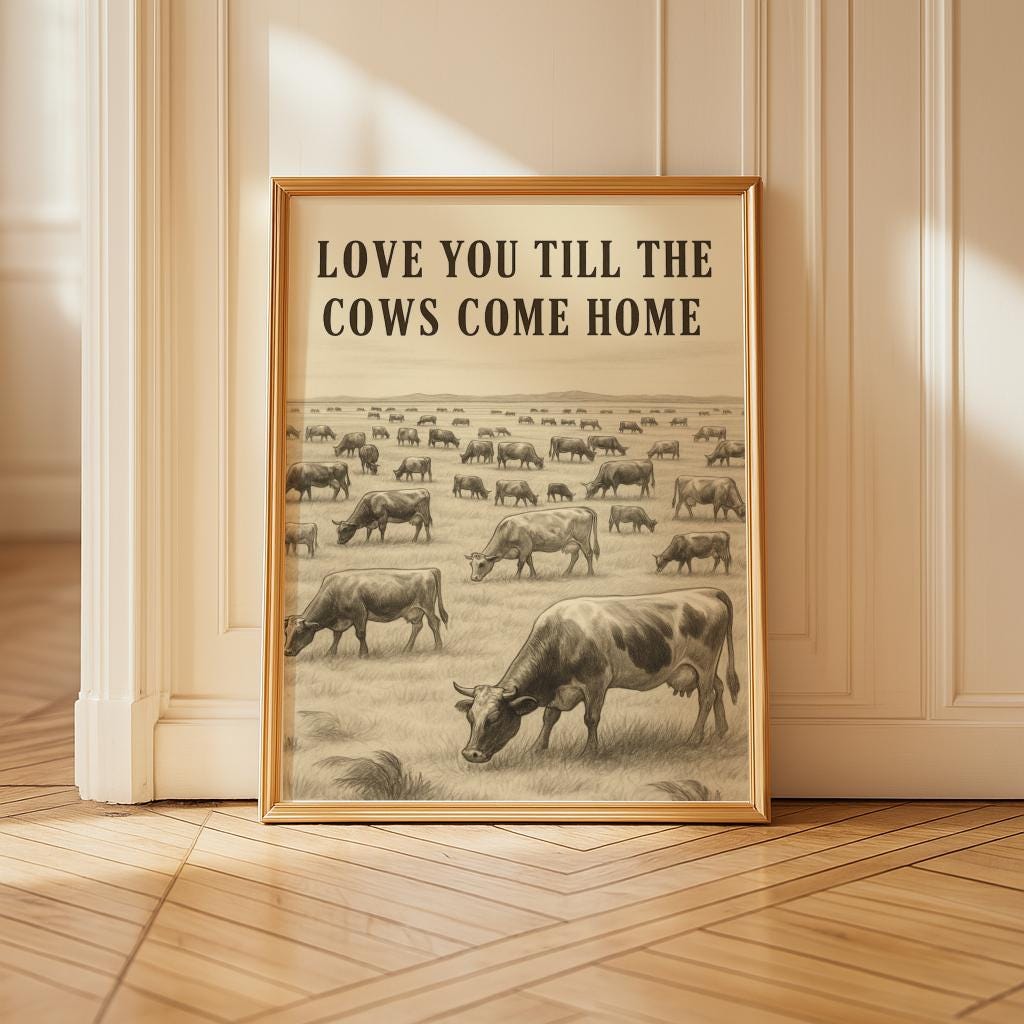 Love You Until the Cows Come Home - Etsy Canada