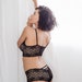 Ready To Ship - S, M, or L - LAST ONES - Black Lace Panties - 'Sugarberry' Style Cheeky Lacy Panty - See Through French Lace Sheer Lingerie