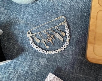 One Direction Bag Charm || Walking In The Wind Large Beaded Pin || Gift for Directioners