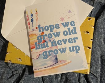 Niall Horan “Never Grow Up” Gretting Card