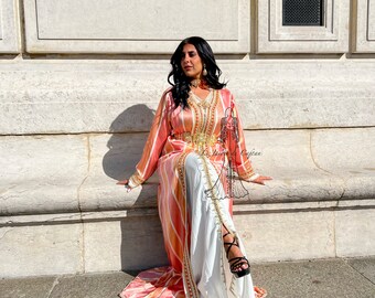 Pink Dahlia Kaftan