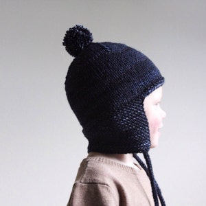 KNITTING PATTERN PDF File - Toddler Knit Hat Pattern - Toddler Knitting Patterns - Baby Helmet Hat Knitting Pattern - Childrens Hat Pattern