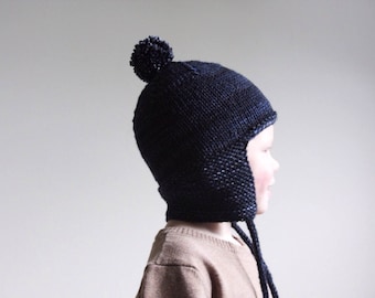 KNITTING PATTERN PDF File - Toddler Knit Hat Pattern - Toddler Knitting Patterns - Baby Helmet Hat Knitting Pattern - Childrens Hat Pattern