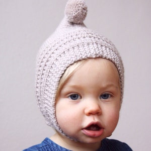 KNITTING PATTERN PDF File Knit Pixie Bonnet Pattern Baby Bonnet Pattern ...