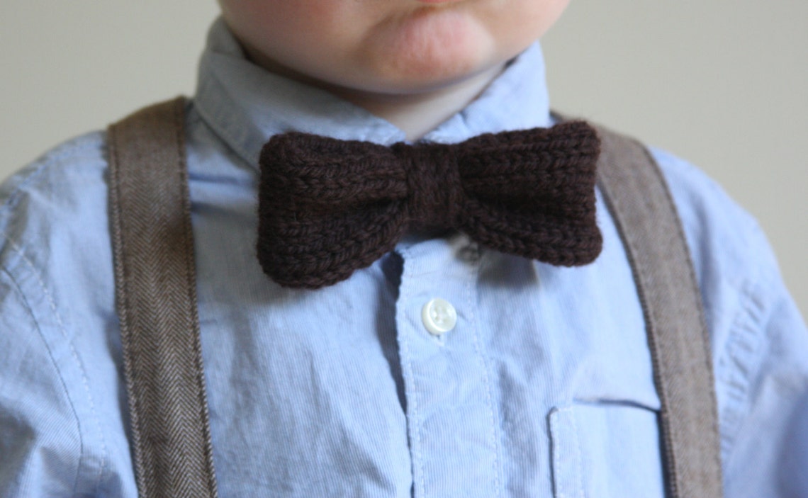 KNITTING PATTERN PDF File Pattern for Boys Bow Tie Knitting Pattern for
