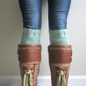 KNITTING PATTERN PDF File - Boot Cuff Knitting Pattern - Leg Warmer Knitting Pattern - Beginner Knitting Pattern