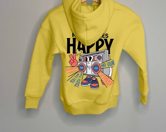 Kinder Hoodie Kids Hoodie gelb Kapuzenpullover Sweatshirt Sweater Kidsfashion Kinderkleidung  Kinderbekleidung, Herbst, Winter, Übergang