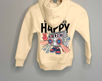 Kinder Hoodie Kids Hoodie beige Kapuzenpullover Sweatshirt Sweater Kidsfashion Kinderkleidung  Kinderbekleidung, Herbst, Winter, Übergang