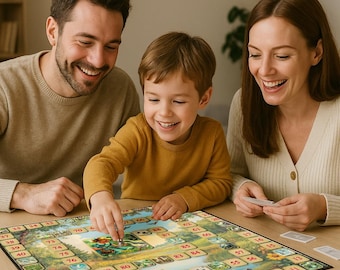 Ancien Plateau De Jeux En Bois – Jeu De L'Oie, Dames, Petits Chevaux, Marelle – #A692