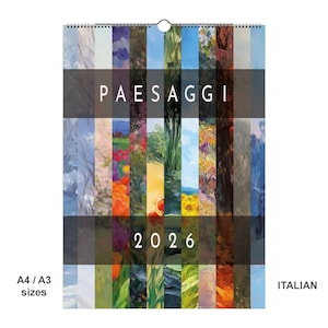 Paesaggi 2026 - Calendario alla Claude Monet (en italien)