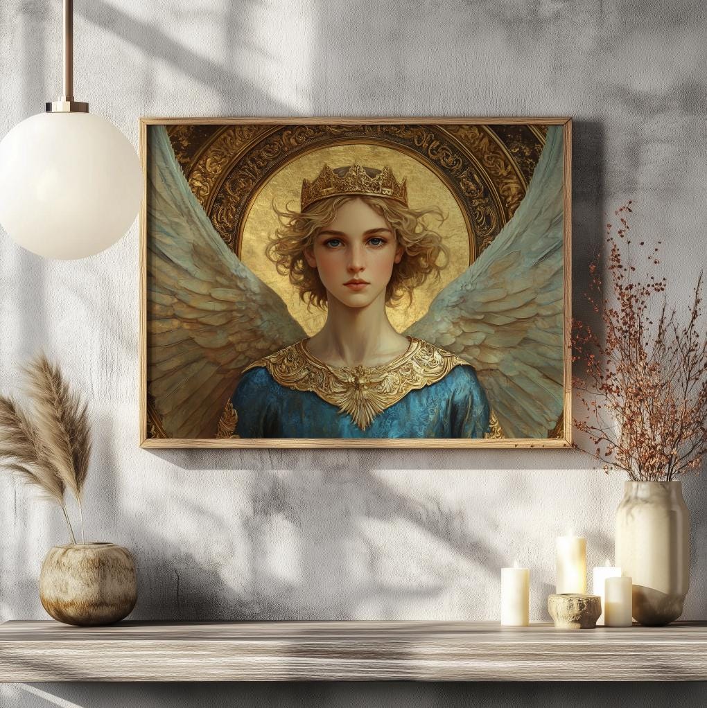 エンジェル・ラウヴィア（#11）木製フレーム付きウォールアート