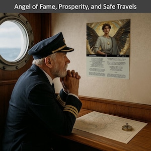22. YEIAYEL, the Ruling Angel from July 7 to July 11 | Fine Art Paper Poster | Angel of the Day