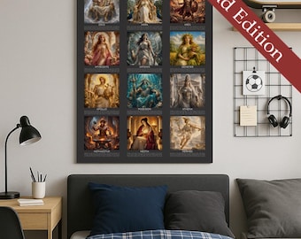 Olympus: The Twelve Gods of Myth - Fine Art Poster