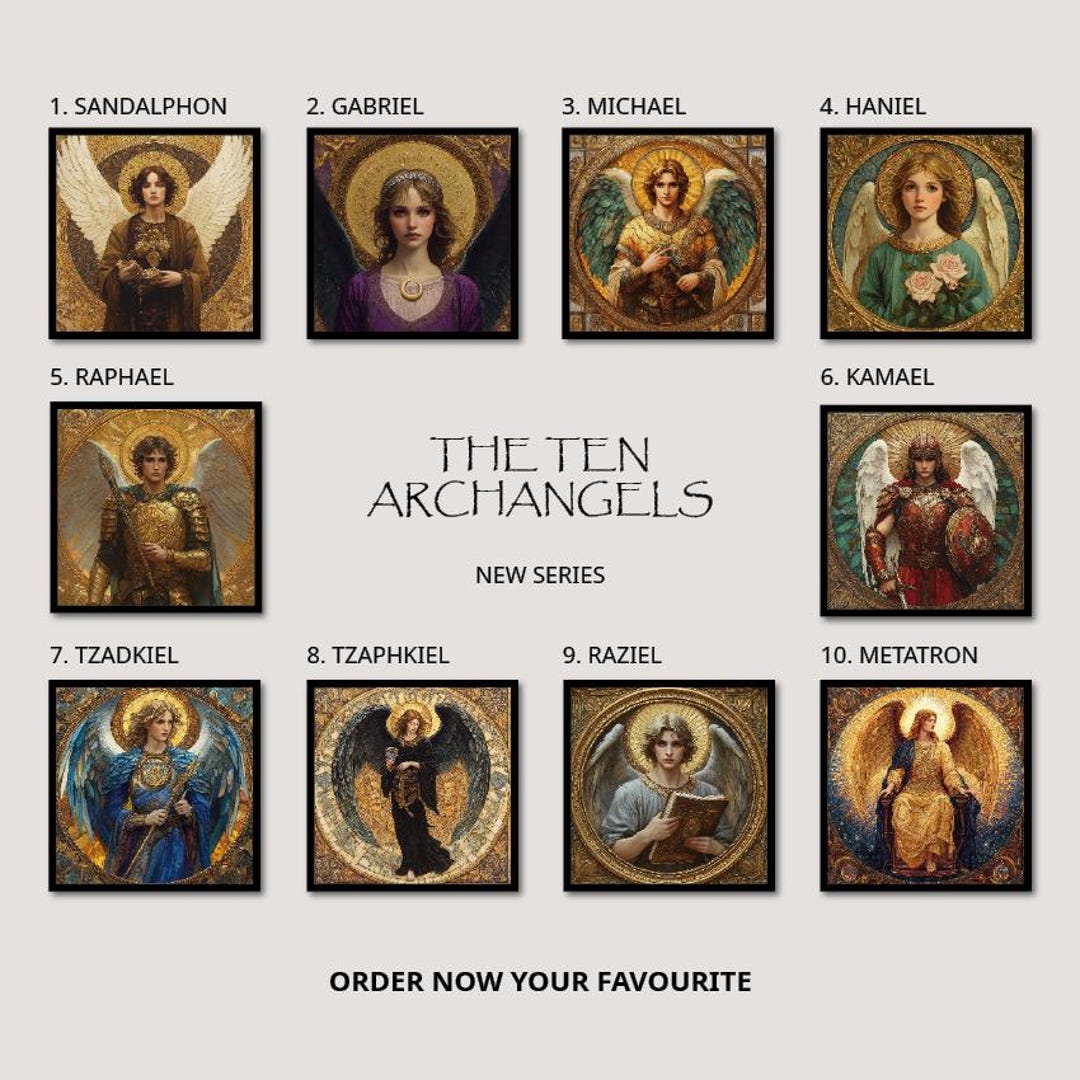 The Ten Archangel Series - Choose Your Favorite Christian Wall Art