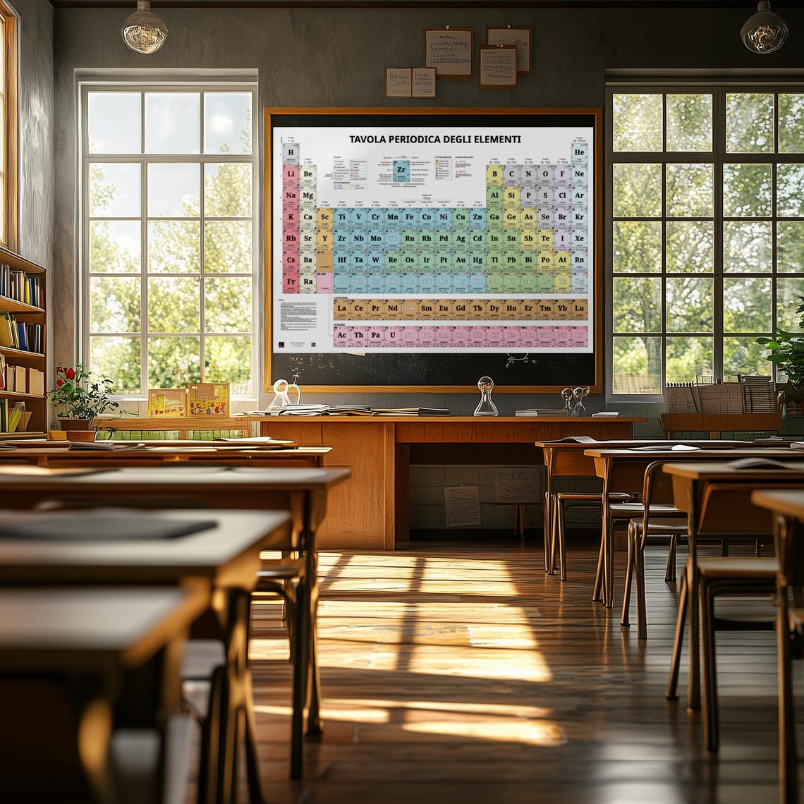 Tavola Periodica Della Scienza Con I Nomi