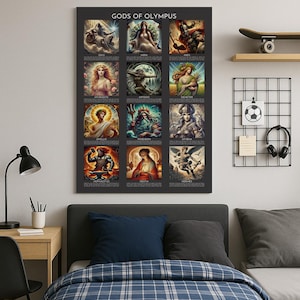 Olympus: The Twelve Gods of Myth - Fine Art Poster