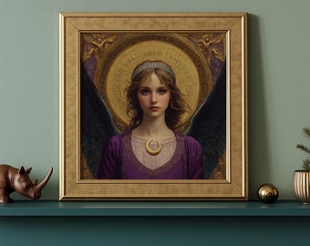 Cartaz de arte do Arcanjo Gabriel (#2) - sabedoria divina - presente sagrado