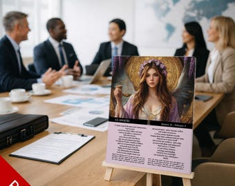 Angel Anauel (#63) image with invocation text - digital PDF download - ruling from January 31 to February 4