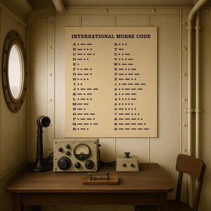 International Morse Code – The Universal Language of Signals - Fine Art Poster