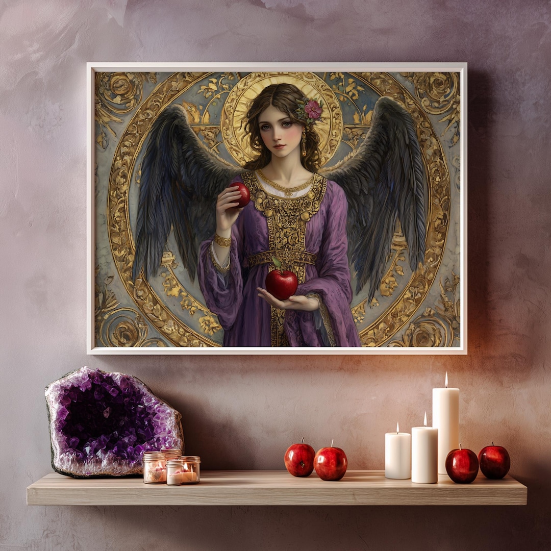 Angel Rehael (#39) Wall Art Print With Wooden Frame - Ruling From
