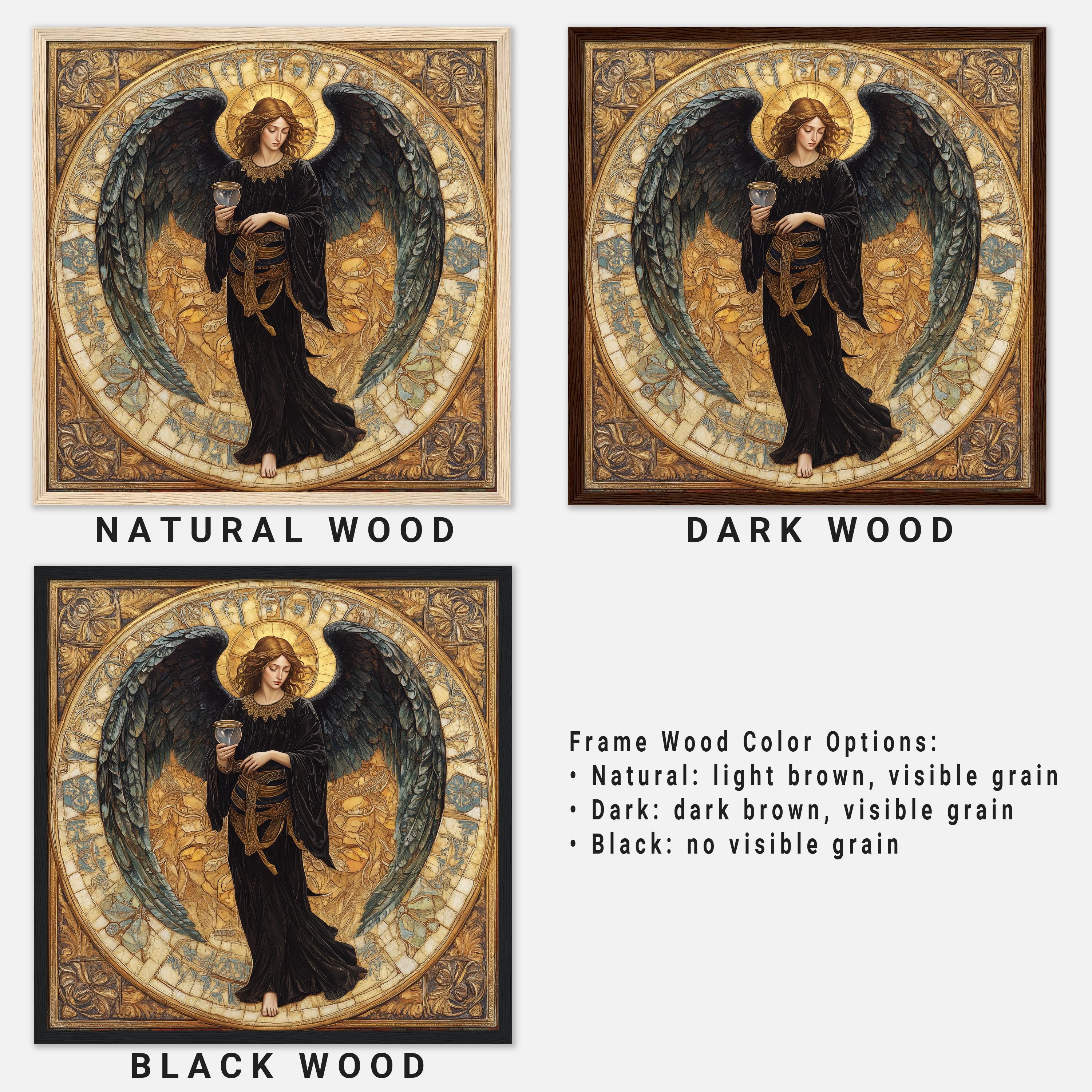 Archangel Tzaphkiel (#8) Wood Framed Art - Spiritual Wall Decor - Etsy