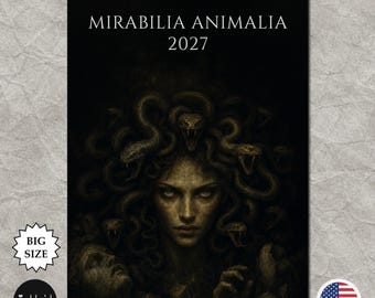 Mirabilia Animalia 2027 – Fearsome Mythical Creatures Calendar  (Tabloid 11x16.5 ", US & CA)