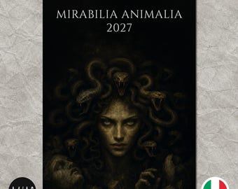 Mirabilia Animalia 2027 – Calendario di creature mitologiche terrificanti (A4/A3 Italiano)