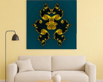 Pareidolia Fractal 5 – Rostros en el Infinito - Póster de Bellas Artes