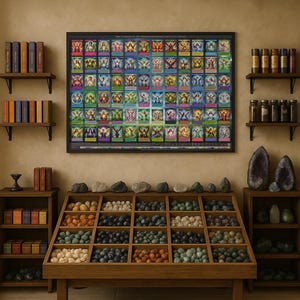 Shemhamphorasch: The 72 Angels and Divine Names – Esoteric and Zodiac Poster