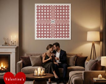 The Artwork of the 520 Hearts and the 7 Meanings - Wall Art Inspired by Chinese Meaning
