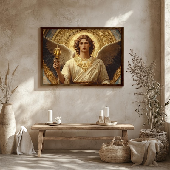 Angel Mehiel (#64) Wall Art Print With Wooden Frame - Ruling From