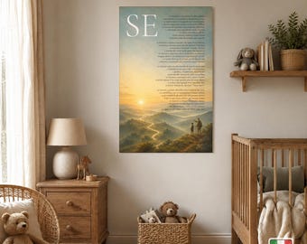 Poster della poesia “IF” di Rudyard Kipling, arte da parete d'ispirazione per figlio o nipote