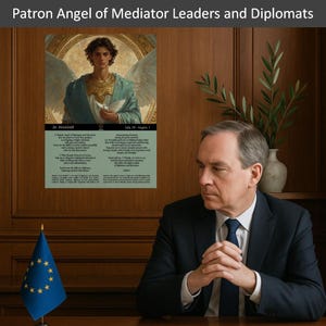 26. HAAIAH, the ruling Angel from July 28 to August 1, with Invocation | Fine Art Paper Poster | Angel of the Day
