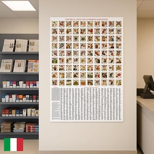 Poster "Gioca al Lotto con la Smorfia Napoletana" 70x100 cm o A0 - Carta opaca