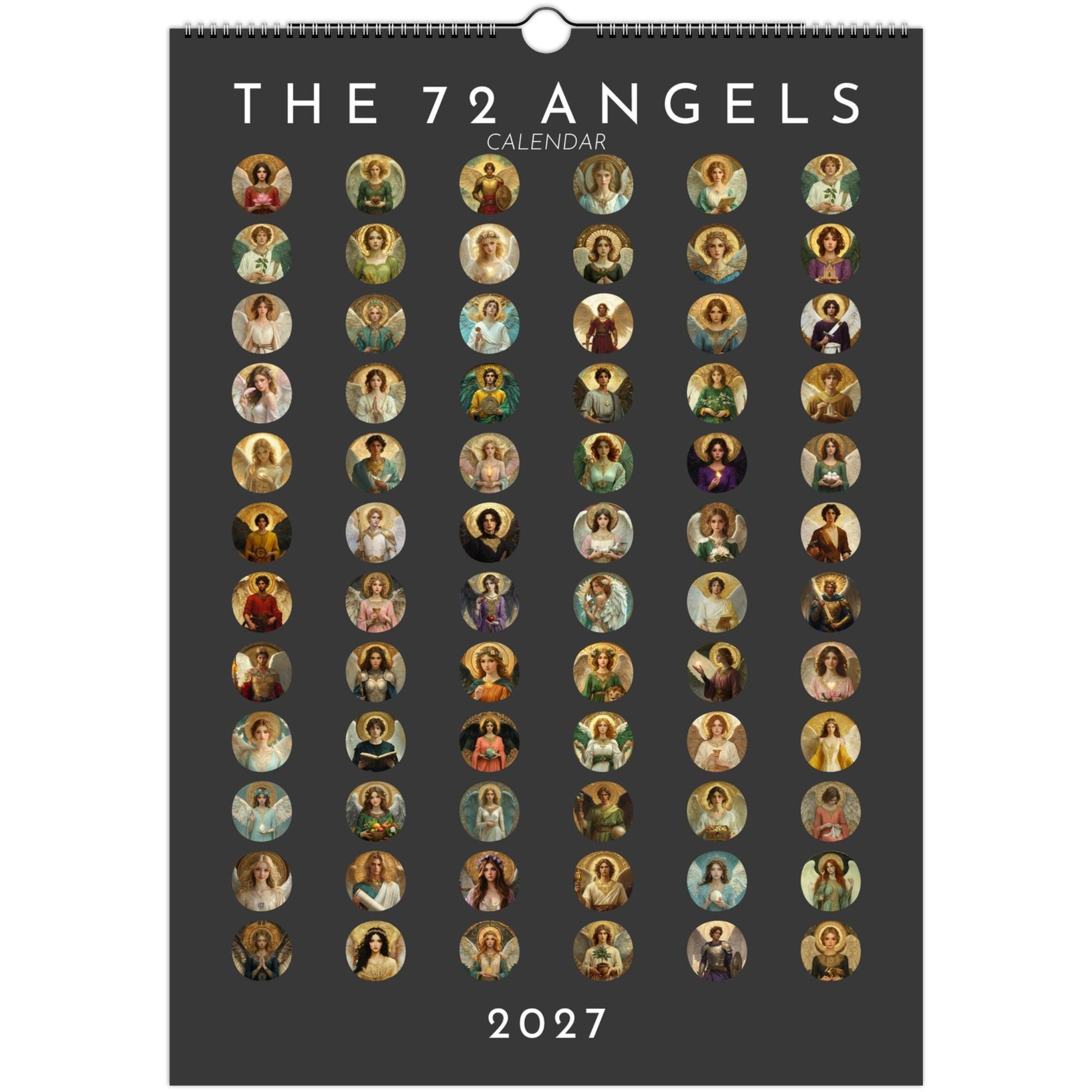 Celestial Guardians: the 72 Angels of Kabbalah Calendar 2027 (A3