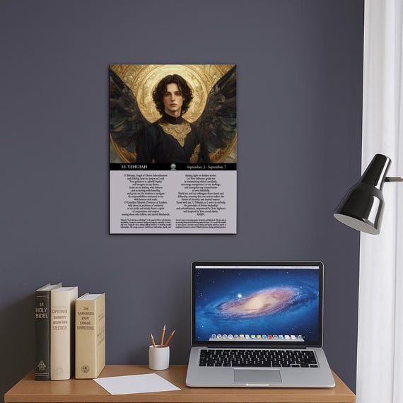 天使イェフイア（#33）の画像と祈祷文 - デジタルPDFダウンロード - 9