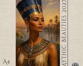 2027 Mythic Beauties Wall Calendar: Classical Art (A4 /A3 format) - Legendary and Historical Women  (A4 or A3 format)