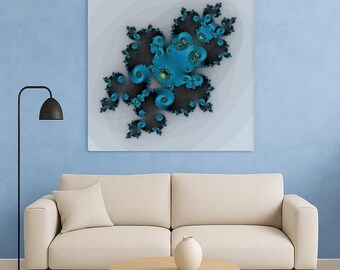 Pareidolia Fractal 6 – Rostros en el Infinito - Póster de Bellas Artes