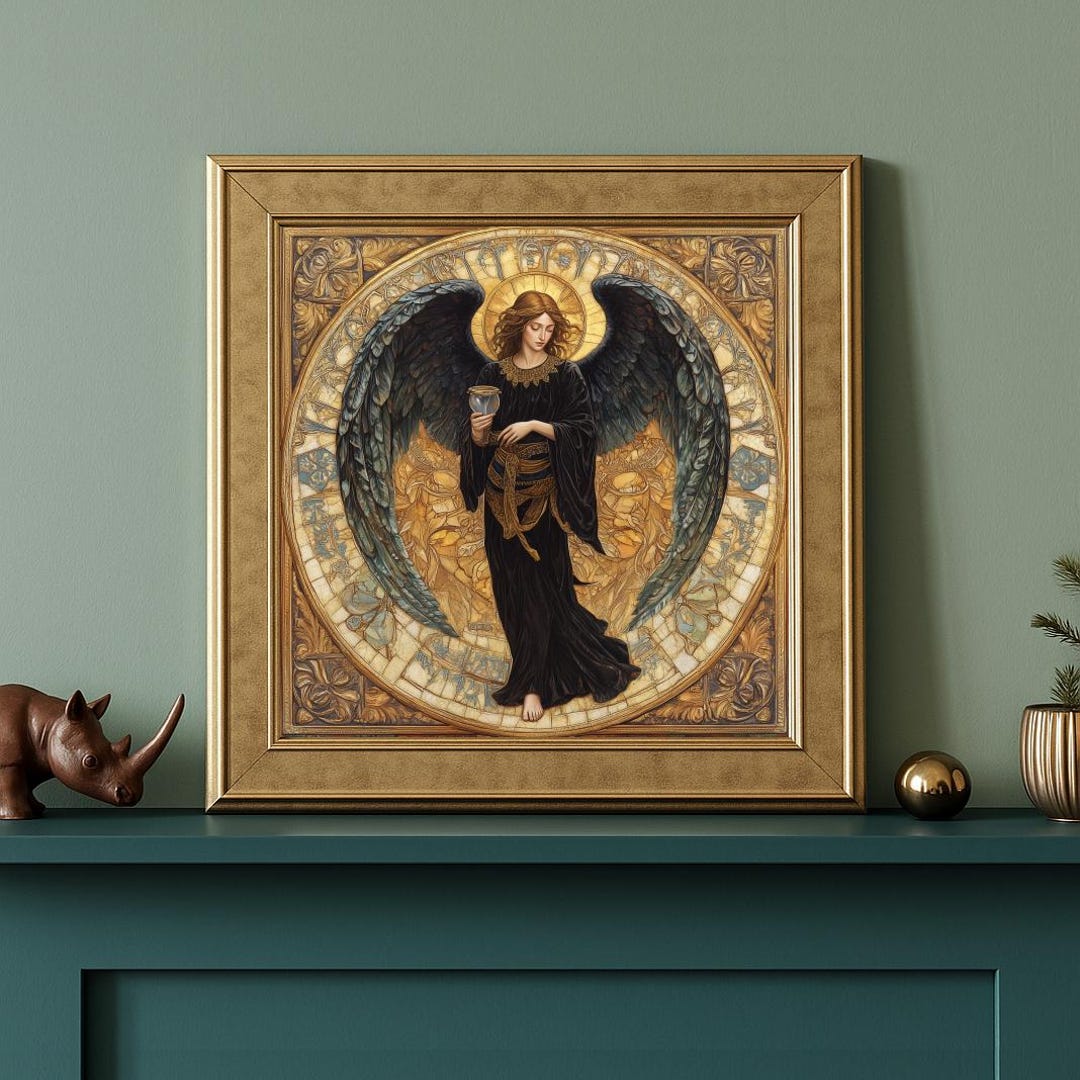 Archangel Tzaphkiel (#8) Art Poster - Divine Wisdom - Sacred Gift